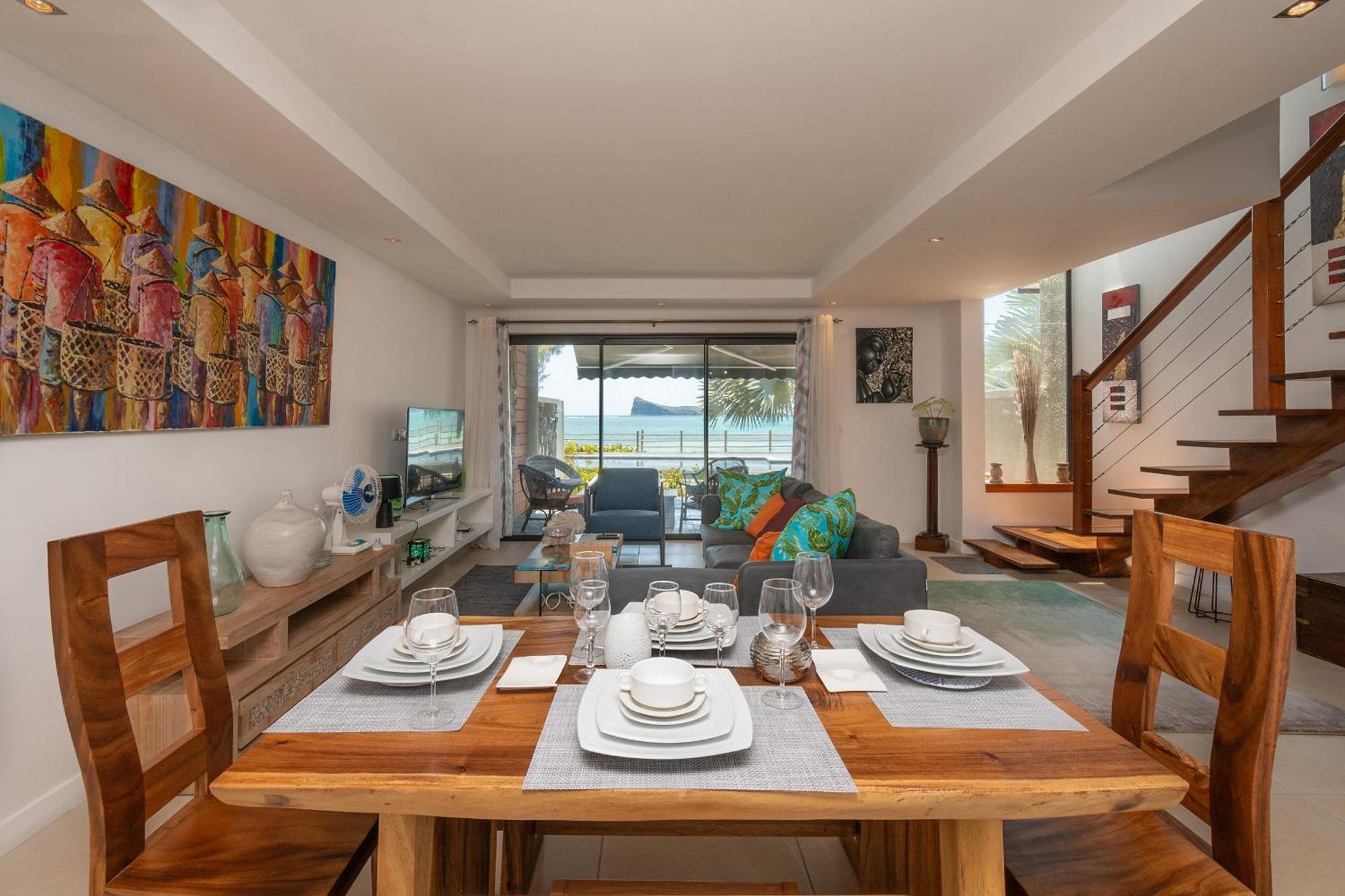 Luxury Beachfront Duplex, Coin De Mire View / 3Bed เกป มาลเออเรอส์ ภายนอก รูปภาพ